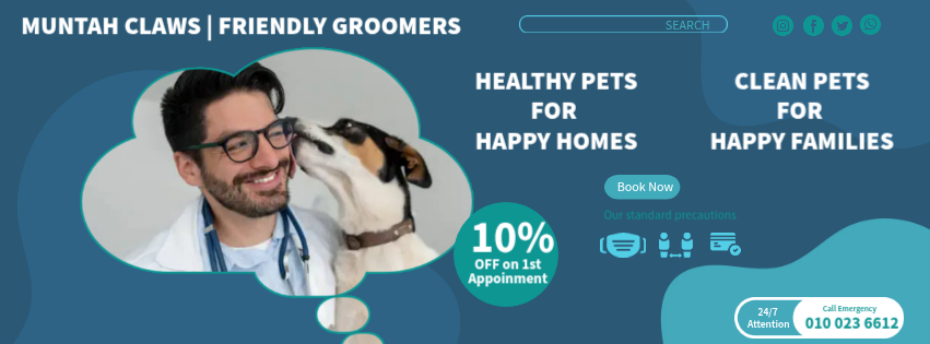 Pet Care Poster Muntah Claws Logo Muntah Claws Pet Shop and Groomig Services Offered in Johannesburg Gauteng