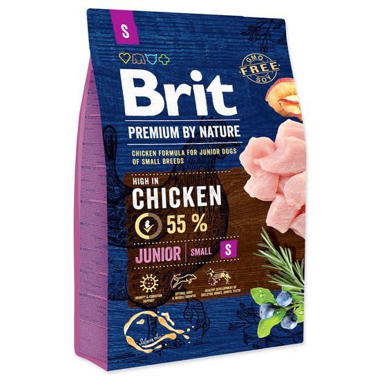 Brit Premium Dog Food Junior Small 3kg