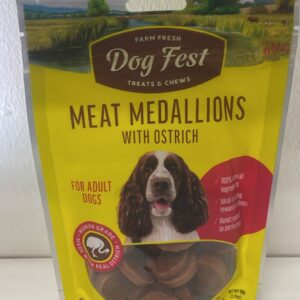 Dog Fest Medallion Ostrich Adult Dog 90G