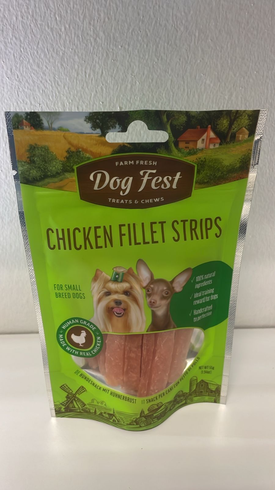 Dog Fest Chicken Fillet Strip Small Breed 55G