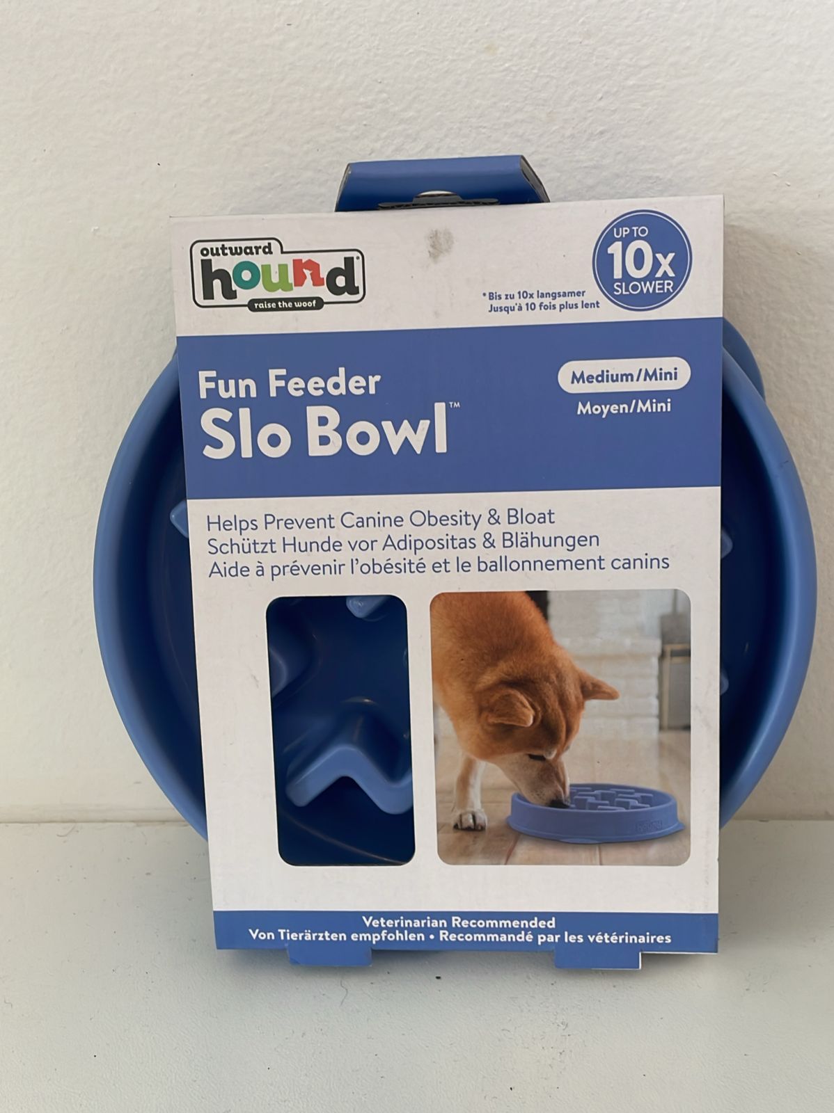 Outward Hound Fun Feeder Mini Blue