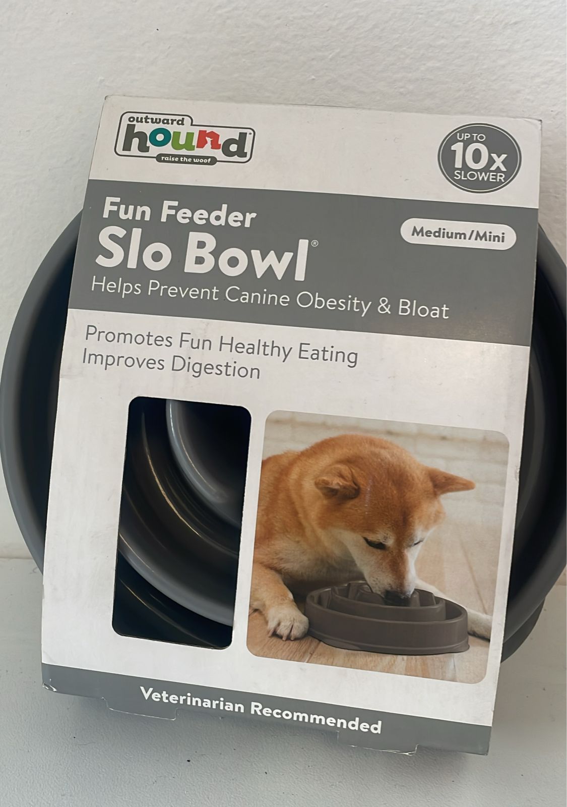 Outward Hound Fun Feeder Grey Mini