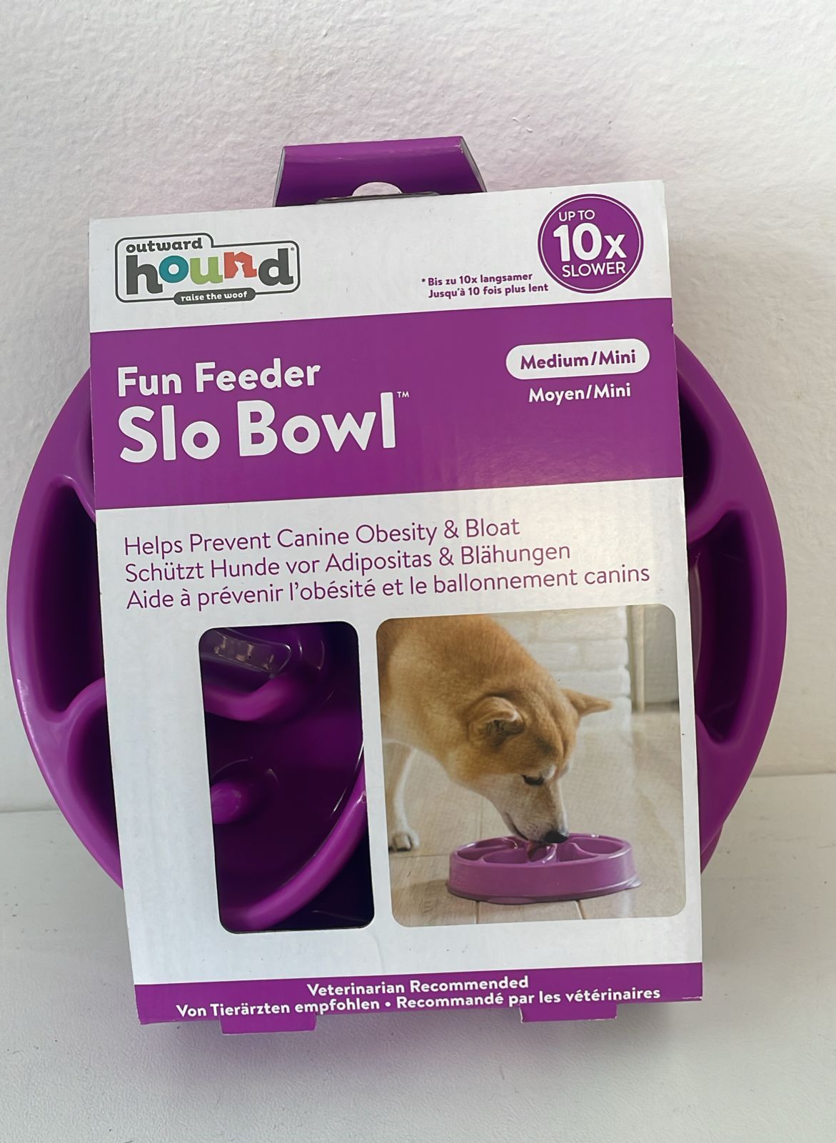 Outward Hound Fun Feeder Mini Purple