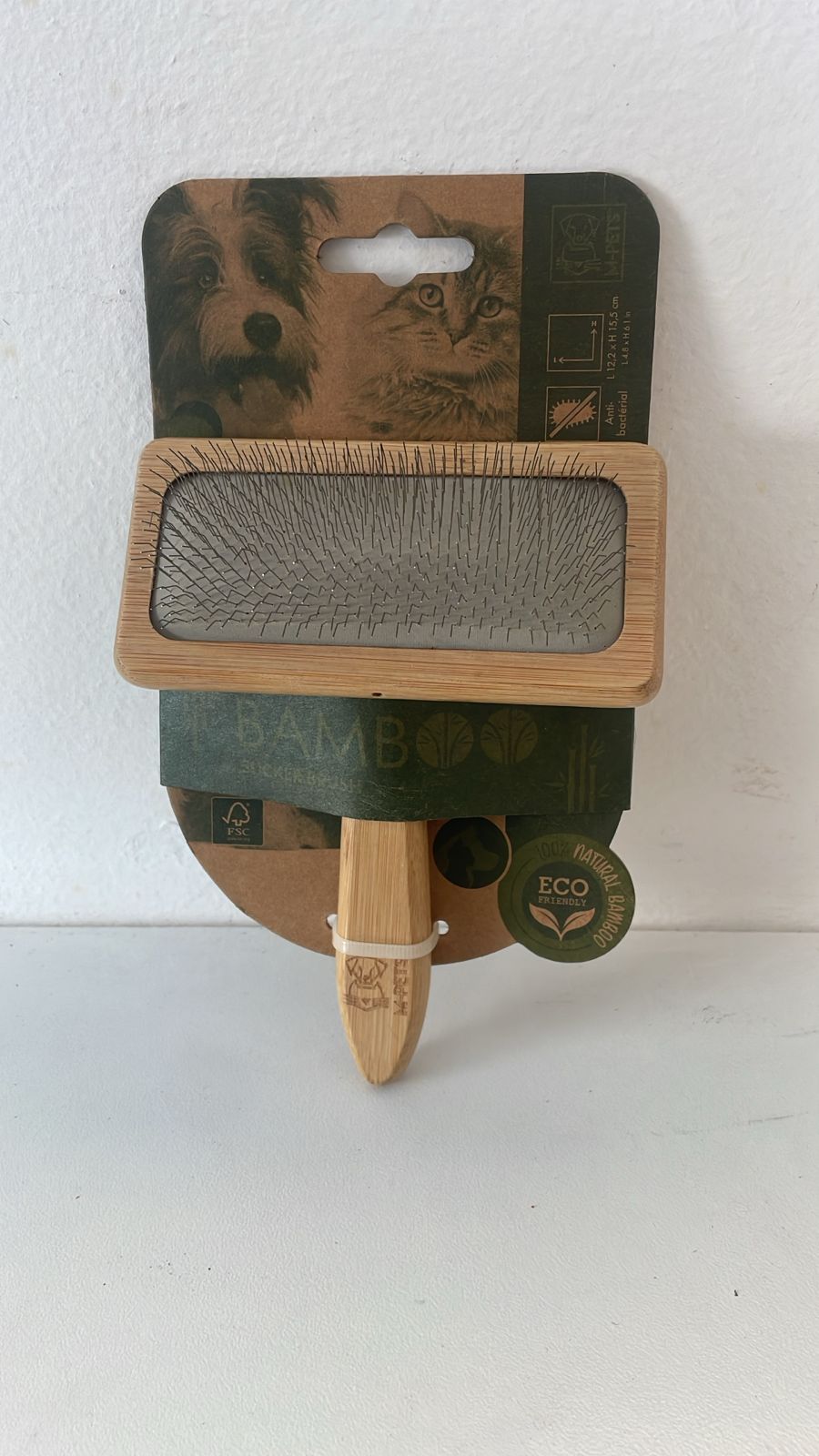 M-Pet Bamboo Slicker Brush Large