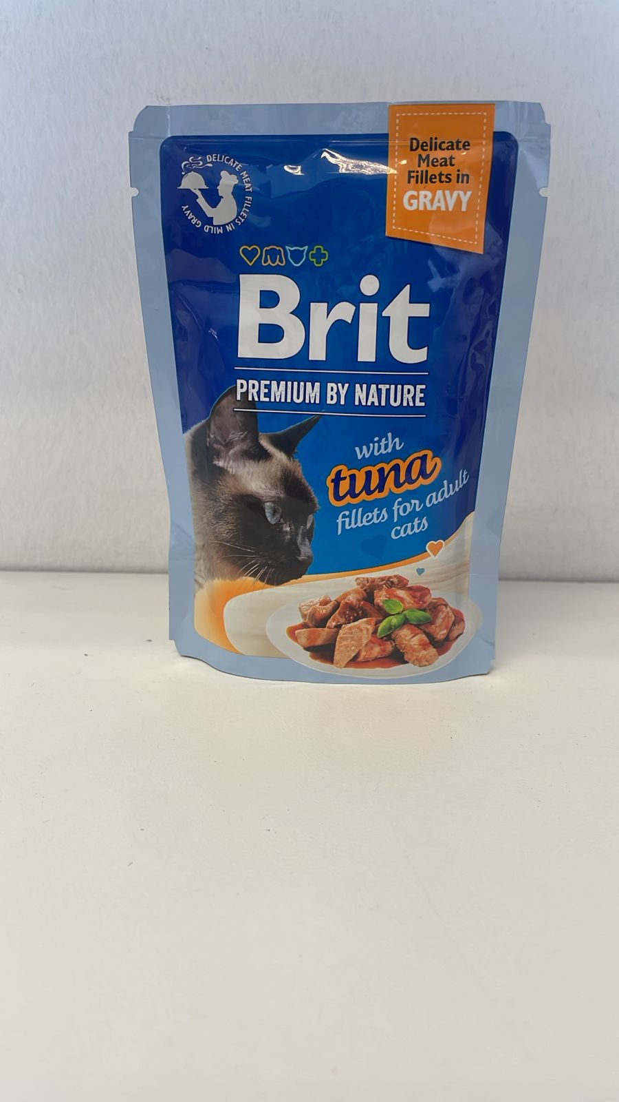 Brit Cat Delicate Fillet in Gravy with Tuna 85g