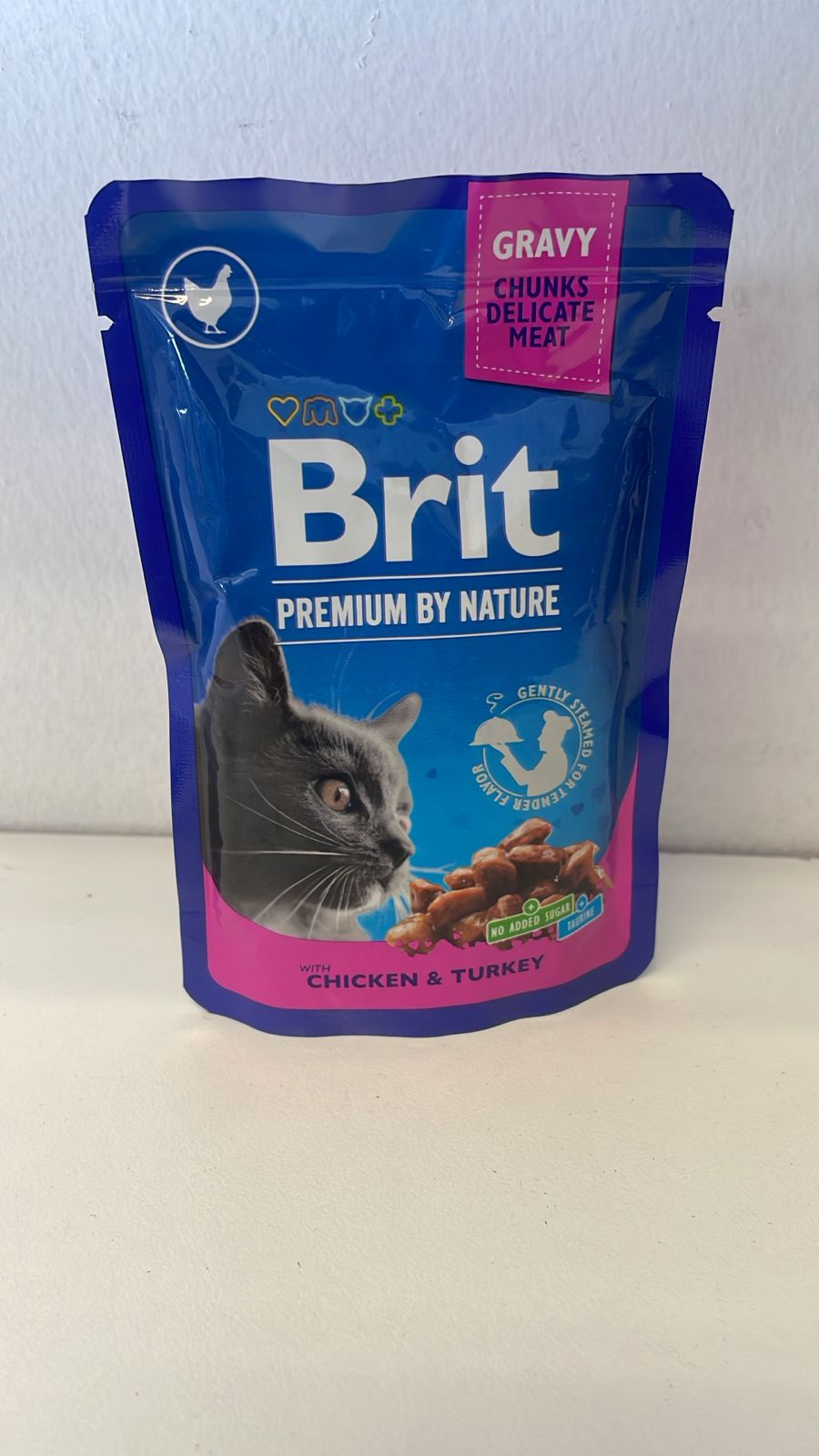 Brit Premium Cat Pouch with Chicken & Turkey 100g