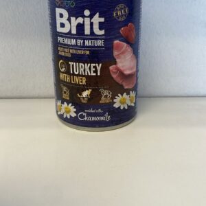 Brit Premium Dog Turkey with Liver 400g Tin