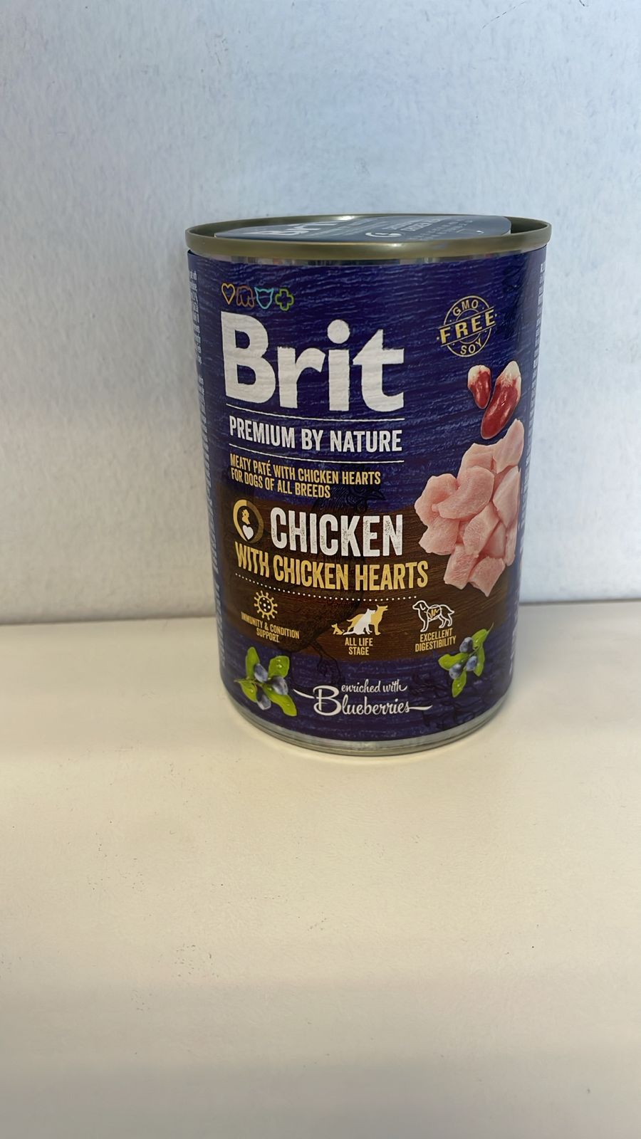 Brit Premium Dog Chicken with Hearts 400g Tin