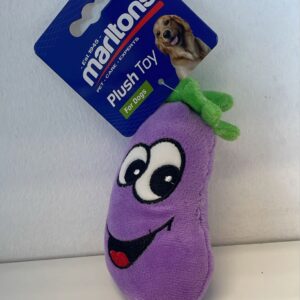 Dog Plush Toy Eggplant 6"