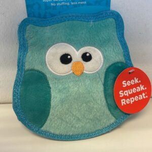 Outward Hound Dog Toy Owl 2E Turquoise Small