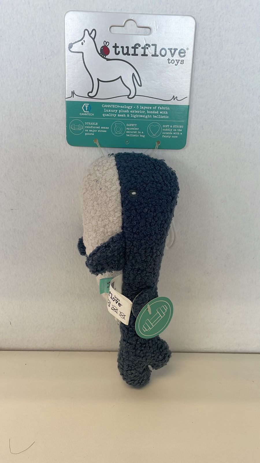 Rosewood Dog Toy Tufflove Whale