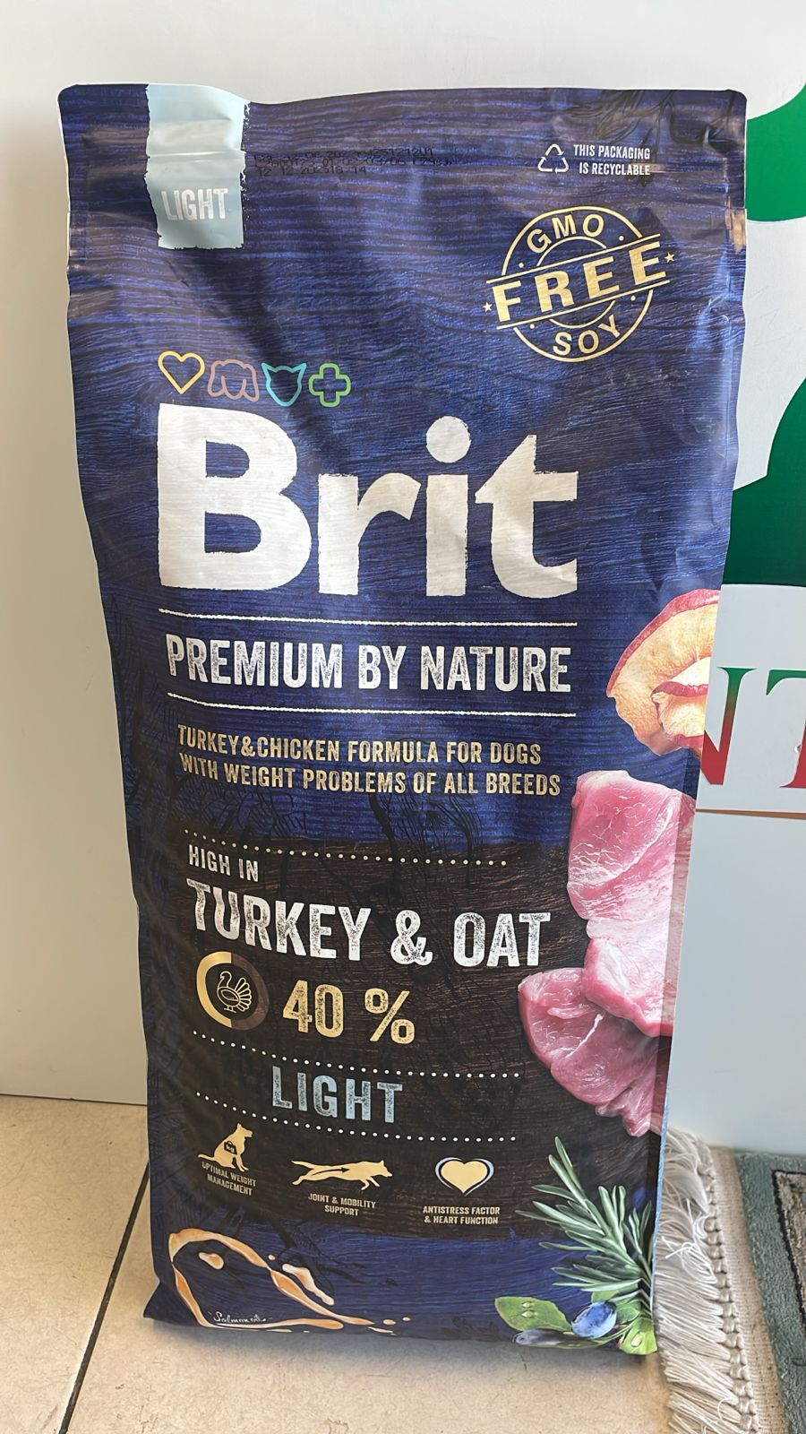 Brit Premium Dog Food Light Turkey & Oat 15kg