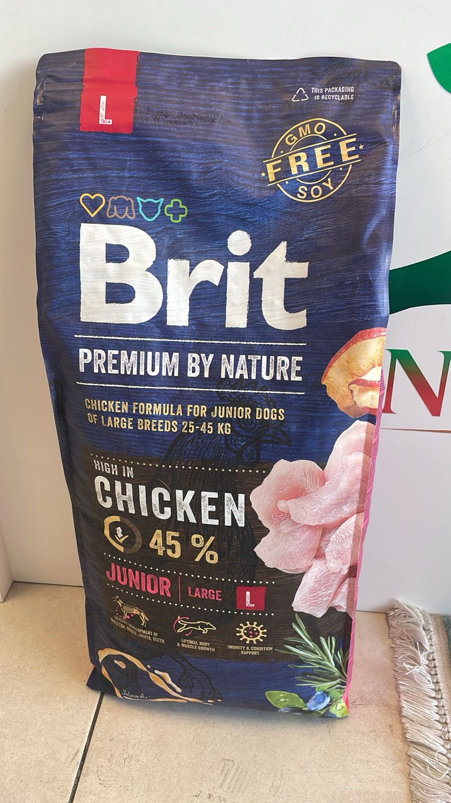 Brit Premium Dog Food Junior Large 15kg