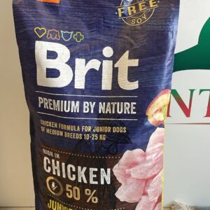 Brit Premium Dog Food Junior Medium 15kg