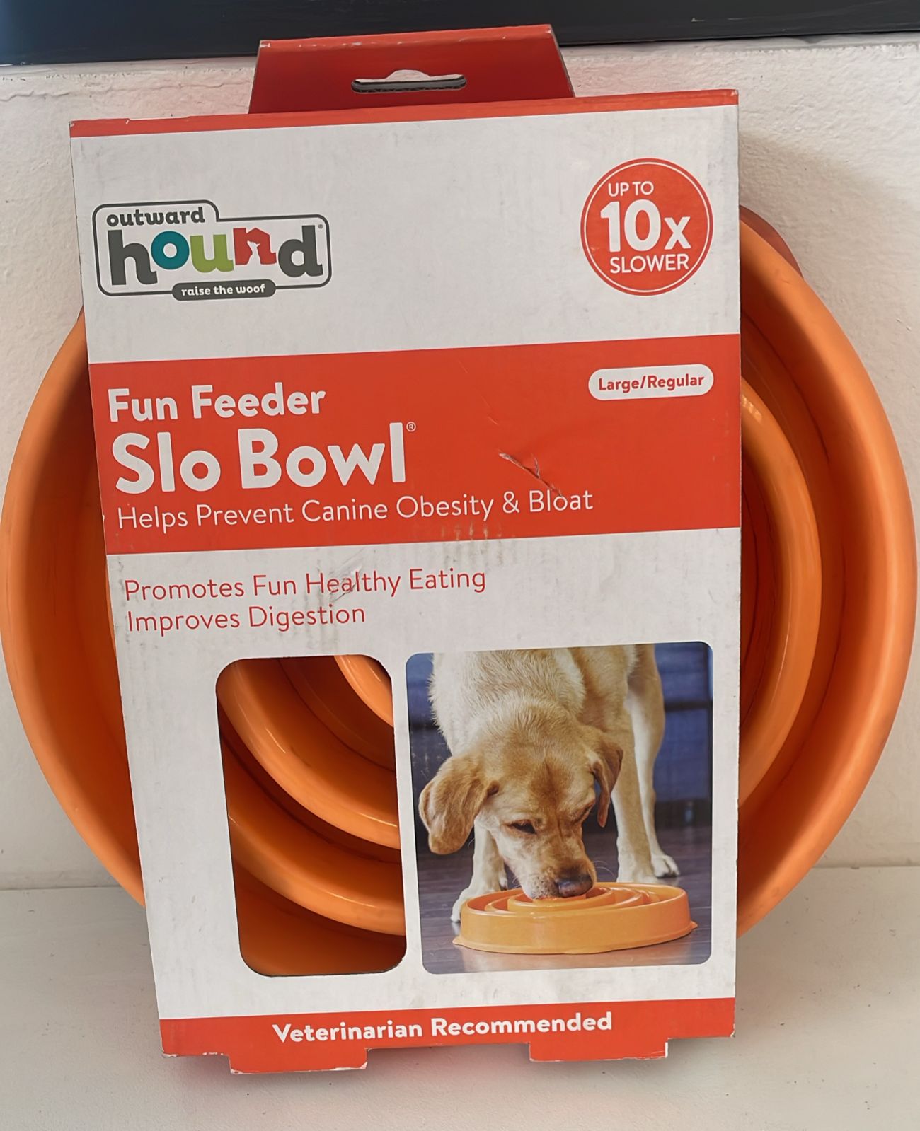 Outward Hound Fun Feeder Orange Large