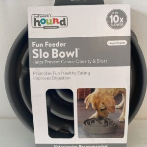 Outward Hound Fun Feeder Grey Large