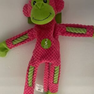 PW Rope Leg Monkey with Multi Squeaker